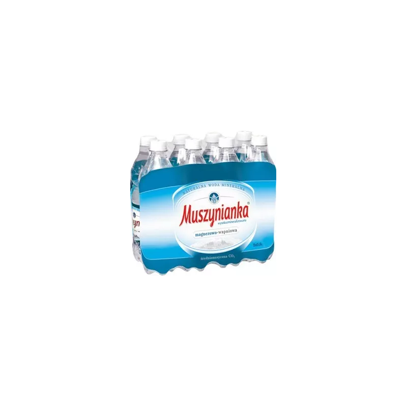 Woda Muszynianka 0.6 L. 8 sztuk 