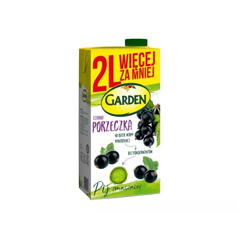 Garden  Napój Czarna porzeczka 2l. 6 sztuk