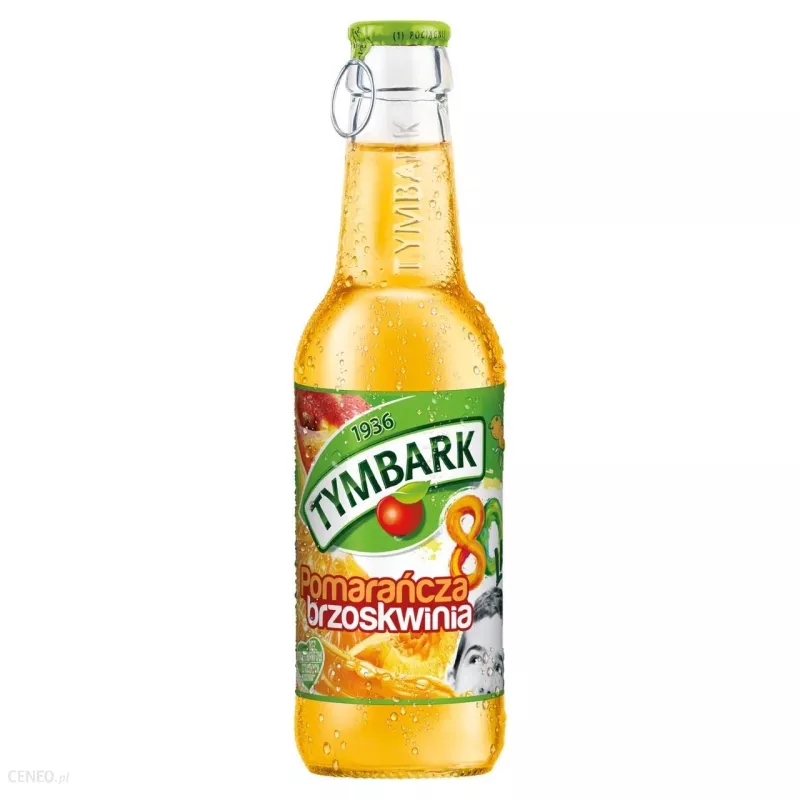 Tymbark pomarańcz brzoskwinia 250 ml x 24 sztuki