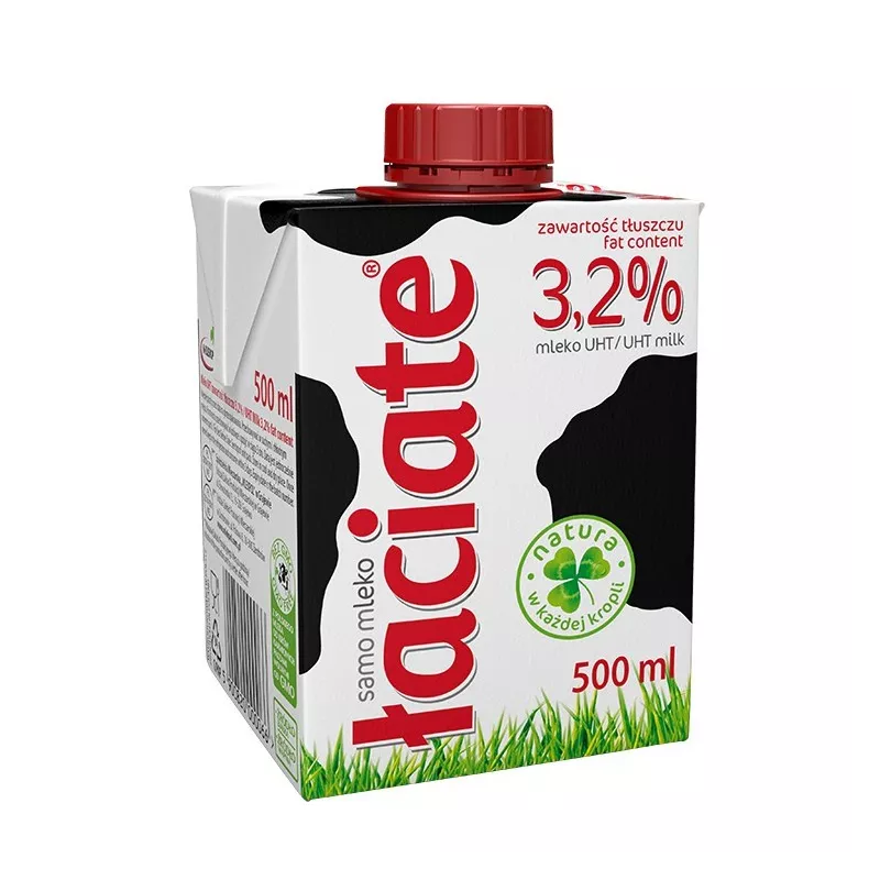 ŁACIATE Mleko UHT 3,2% 500 ml 8 sztuk