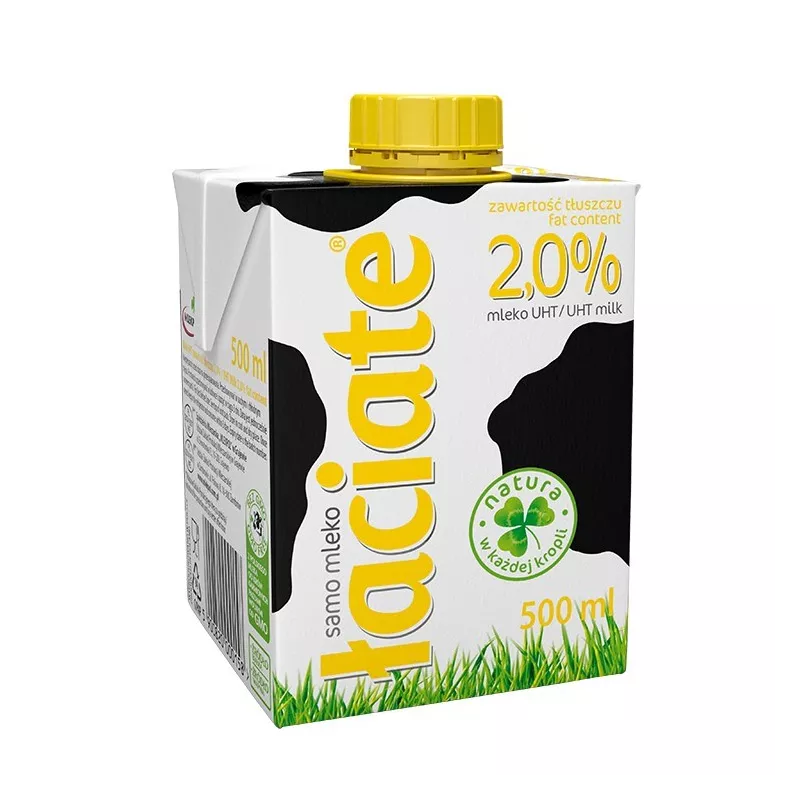 ŁACIATE Mleko UHT 2% 500 ml 8 sztuk ŁACIATE Mleko UHT 2% 500 ml 8 sztuk