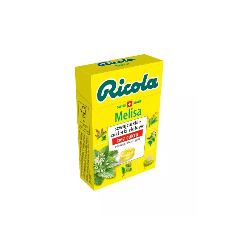 Ricola cukierki ziołowe melisa 27,5 g x 20 sztuk