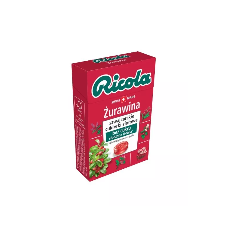 Ricola cukierki ziołowe melisa 27,5 g x 20 sztuk Ricola cukierki ziołowe melisa 27,5 g x 20 sztuk
