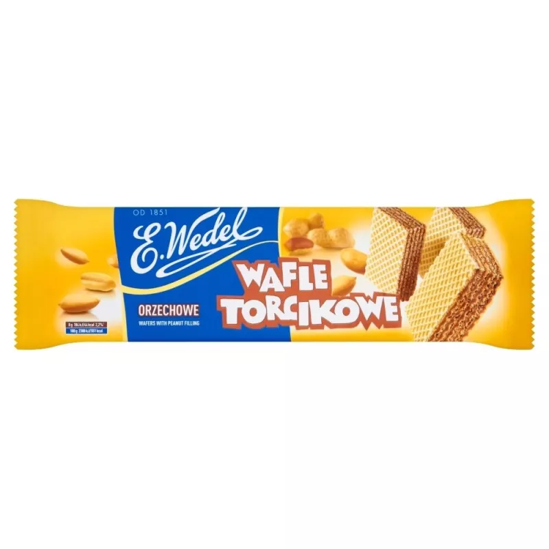 Wedel Wafle Torcikowe orzechowe 160 g Wedel Wafle Torcikowe orzechowe 160 g
