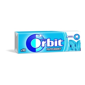 ORBIT PEPPERMINT 10 DRAŻETEK x 30 PACZEK