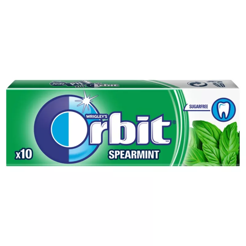 ORBIT SPEARMINT 10 DRAŻETEK x 30 PACZEK ORBIT SPEARMINT 10 DRAŻETEK x 30 PACZEK
