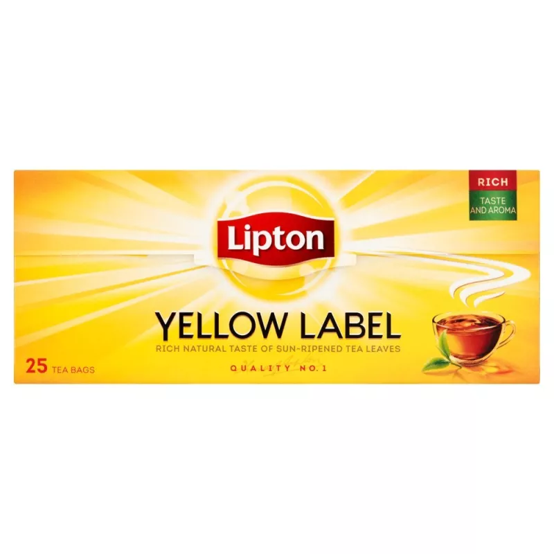 LIPTON Yellow Label Herbata czarna 25 torebek 50 g LIPTON Yellow Label Herbata czarna 25 torebek 50 g