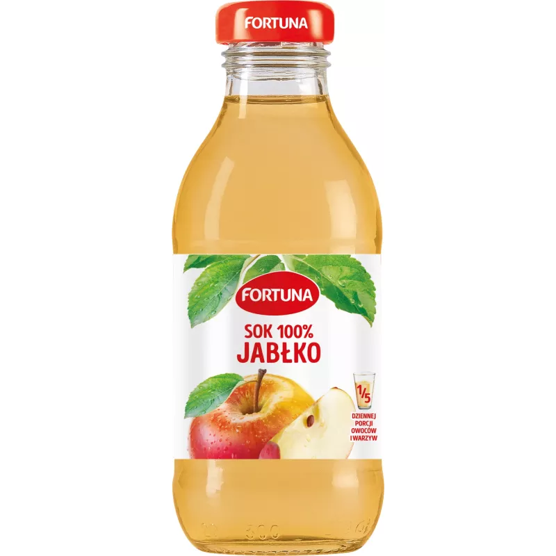 Fortuna Szkło Jabłko 100% 0.3l x 15 sztuk Fortuna Szkło Jabłko 100% 0.3l x 15 sztuk