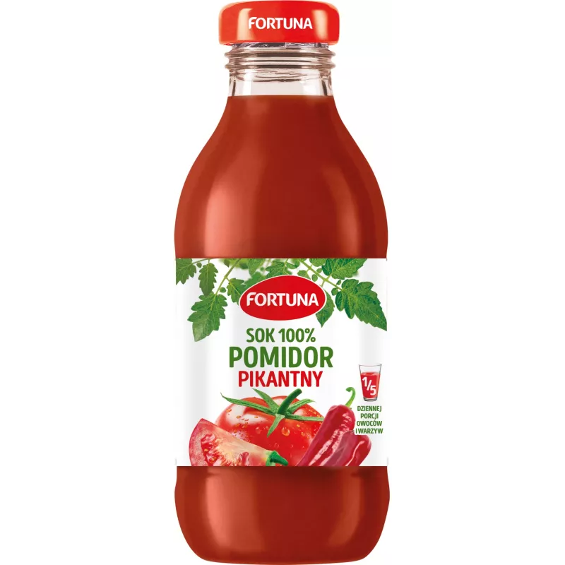 Fortuna Szkło Pomidor Pikantny pikantny 0.3l x 15 sztuk Fortuna Szkło Pomidor Pikantny pikantny 0.3l x 15 sztuk