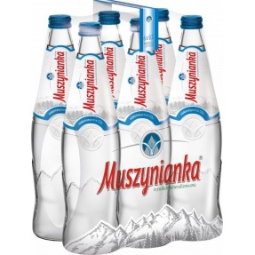 Muszynianka gazowana 0.7 L. szkło x 6 sztuk