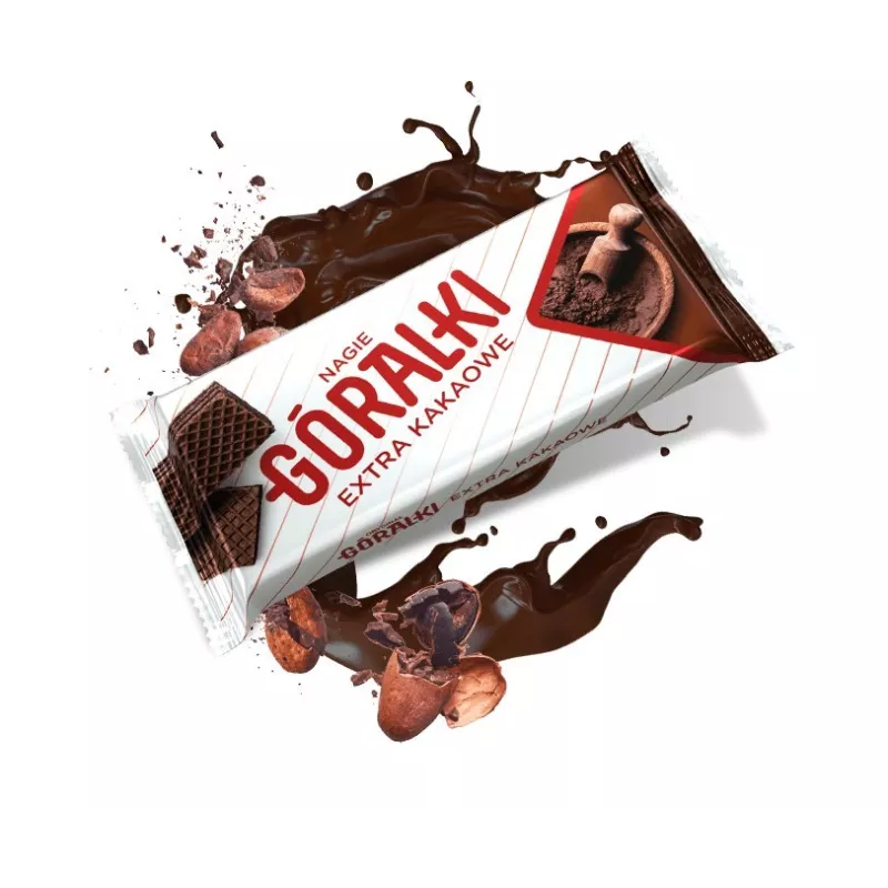 GÓRALKI NAGIE KAKAOWE 42G X 28 SZTUK GÓRALKI NAGIE KAKAOWE 42G X 28 SZTUK