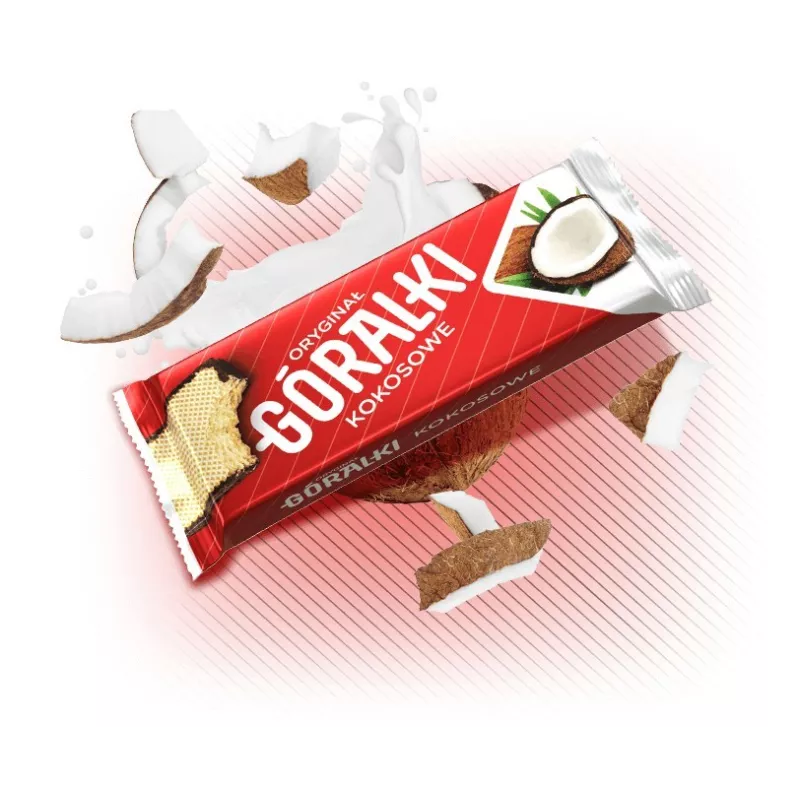 Góralki wafle kokosowe 50g x 36 sztuk Góralki wafle kokosowe 50g x 36 sztuk