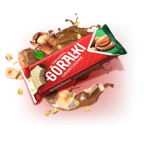 Góralki wafle orzechowe 50g x 36 sztuk