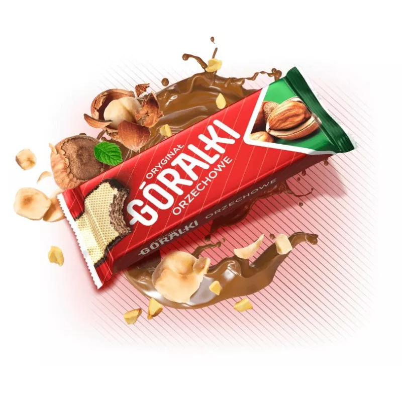 Góralki wafle orzechowe 50g x 36 sztuk Góralki wafle orzechowe 50g x 36 sztuk