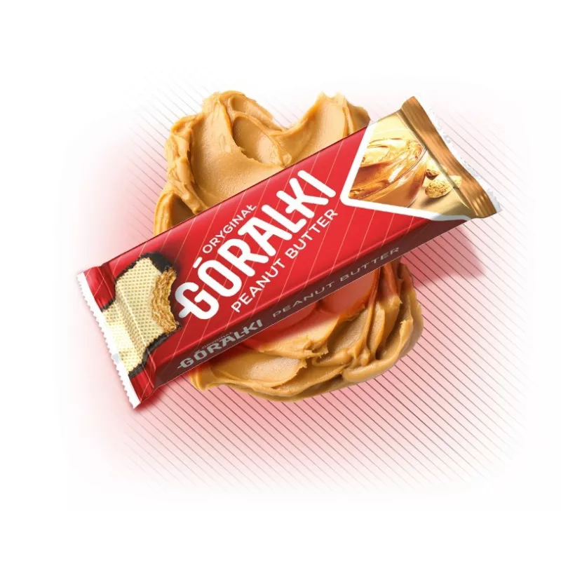 Góralki wafle peanut butter 50g x 36 sztuk Góralki wafle peanut butter 50g x 36 sztuk