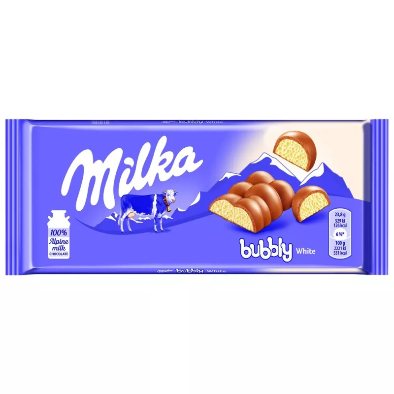 Czekolada BUBBLY MILK&WHITE 95G Czekolada BUBBLY MILK&WHITE 95G