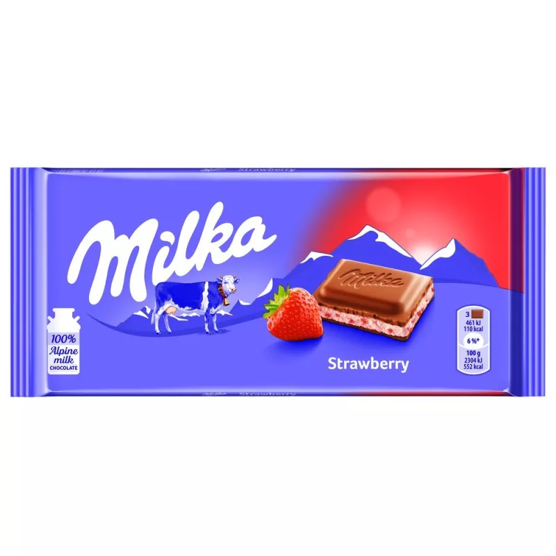 Czekolada Milka Truskawkowa 100G Czekolada Milka Truskawkowa 100G