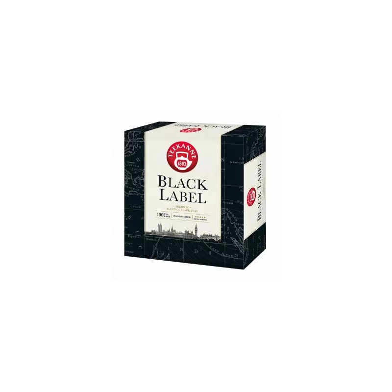 Teekanne Black Label 100 torebek