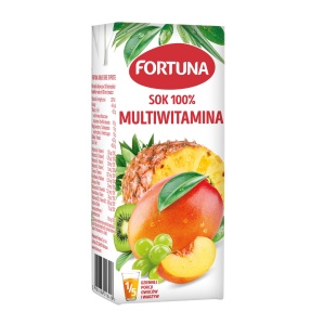 FORTUNA sok pomarańczowy ze słomką X 24 SZTUK