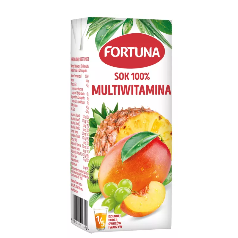 FORTUNA sok pomarańczowy ze słomką X 24 SZTUK FORTUNA sok pomarańczowy ze słomką X 24 SZTUK