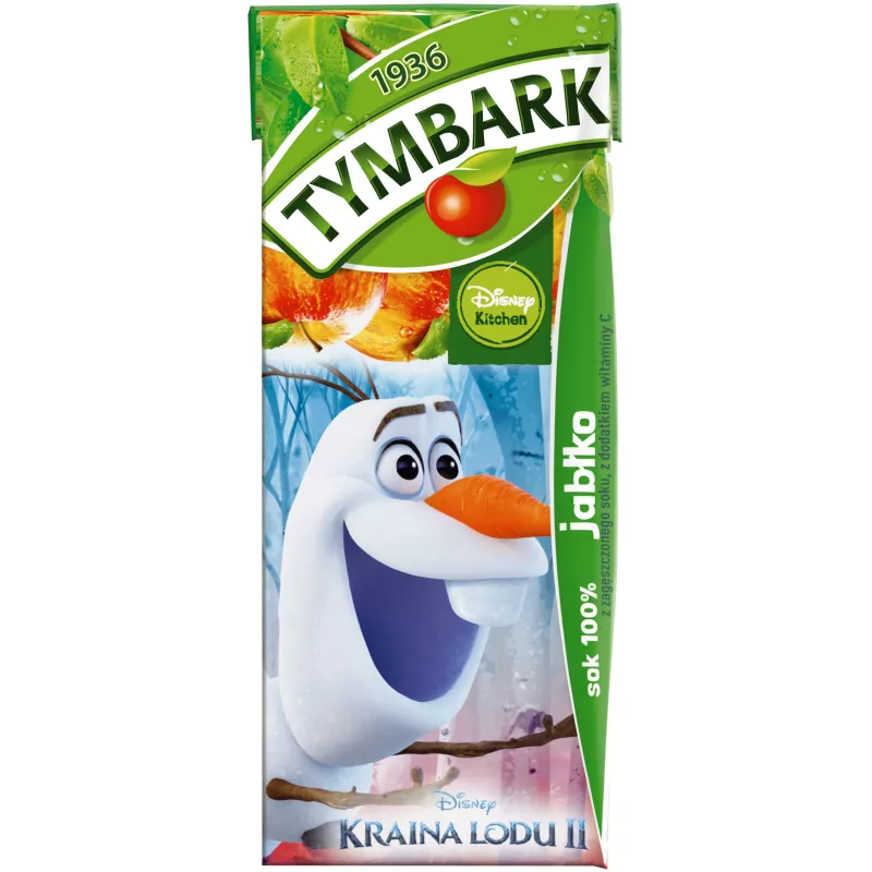 Tymbark sok jabłkowy ze słomką 200ml X 27 SZTUK