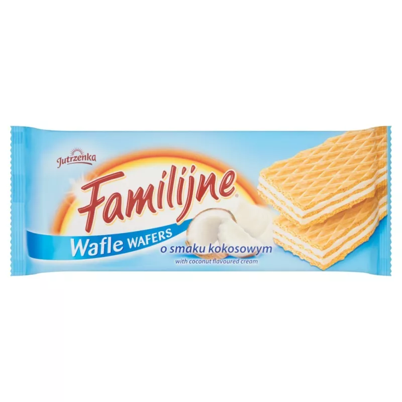 WAFLE FAMILIJNE KOKOSOWE 180 G WAFLE FAMILIJNE KOKOSOWE 180 G