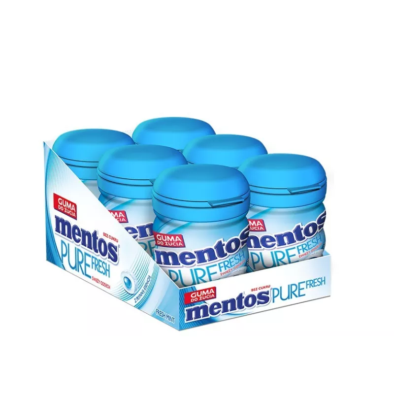 GUMA MENTOS PURE FRESH MINT 20G X 15 SZTUK