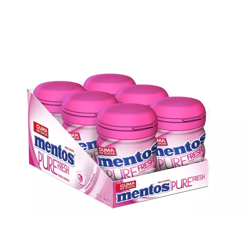 GUMA MENTOS TUTTI FRUTTI 60G X 6 SZTUK GUMA MENTOS TUTTI FRUTTI 60G X 6 SZTUK