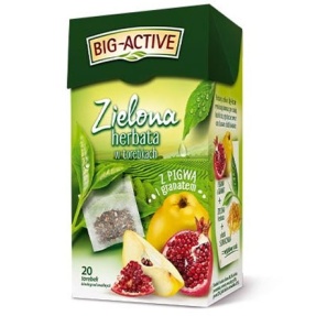 Big-Active Zielona z pigwą i granatem 20 torebek