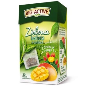 Big-Active Zielona z opuncją i mango 20 torebek