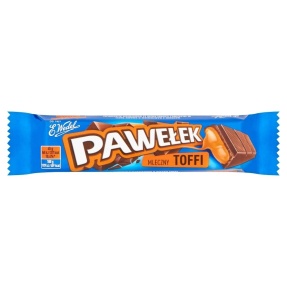 Baton Pawełek Batonik mleczny toffi 45 g x 24 sztuki