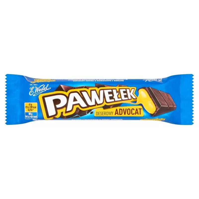 Baton Wedel Pawełek Batonik deserowy advocat 45 g x 24 sztuki