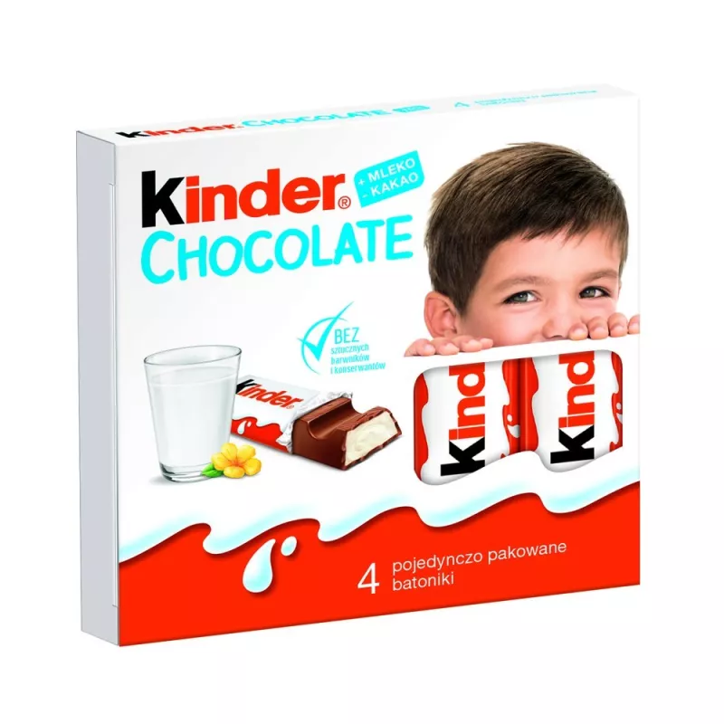 KINDER CHOCOLATE x 4 sztuki KINDER CHOCOLATE x 4 sztuki