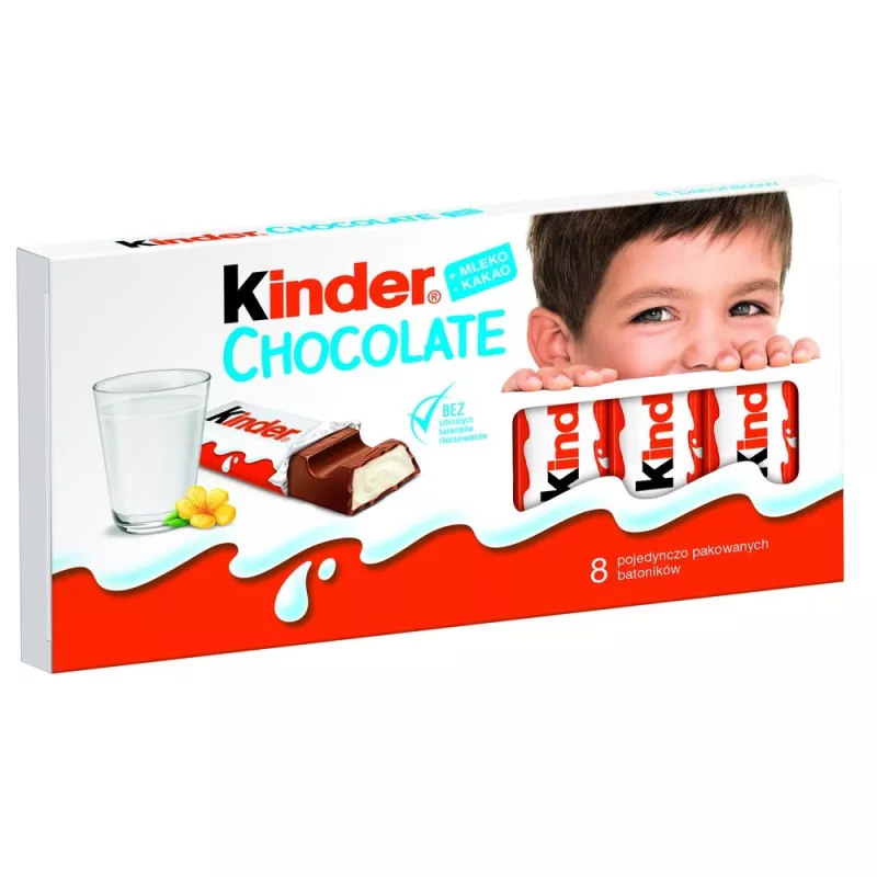 KINDER CHOCOLATE 100g x 10 sztuk KINDER CHOCOLATE 100g x 10 sztuk