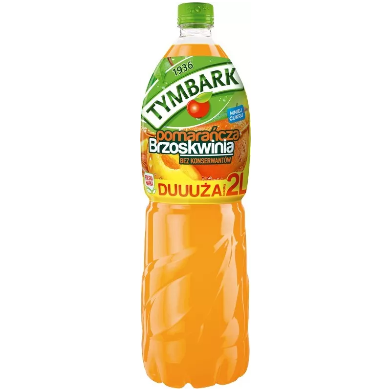 Tymbark Napój pomarańcz brzoskwinia 2l. x 6 sztuk Tymbark Napój pomarańcz brzoskwinia 2l. x 6 sztuk