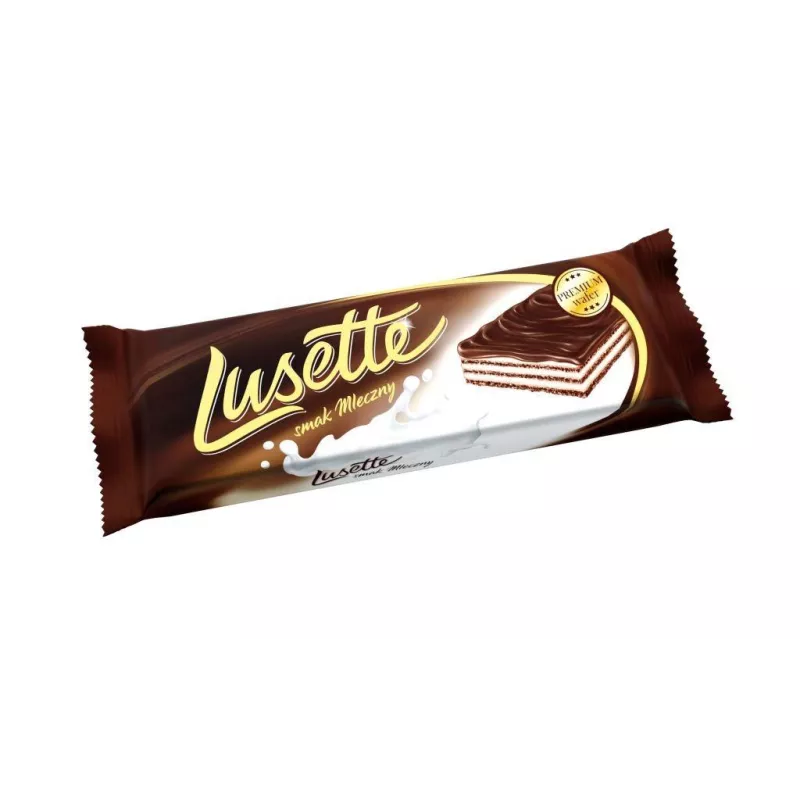 Lusette wafle mleczne w czekoladzie 50g x 36 sztuk Lusette wafle mleczne w czekoladzie 50g x 36 sztuk