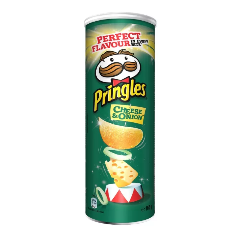 PRINGLES CHEESE & ONION 165G PRINGLES CHEESE & ONION 165G