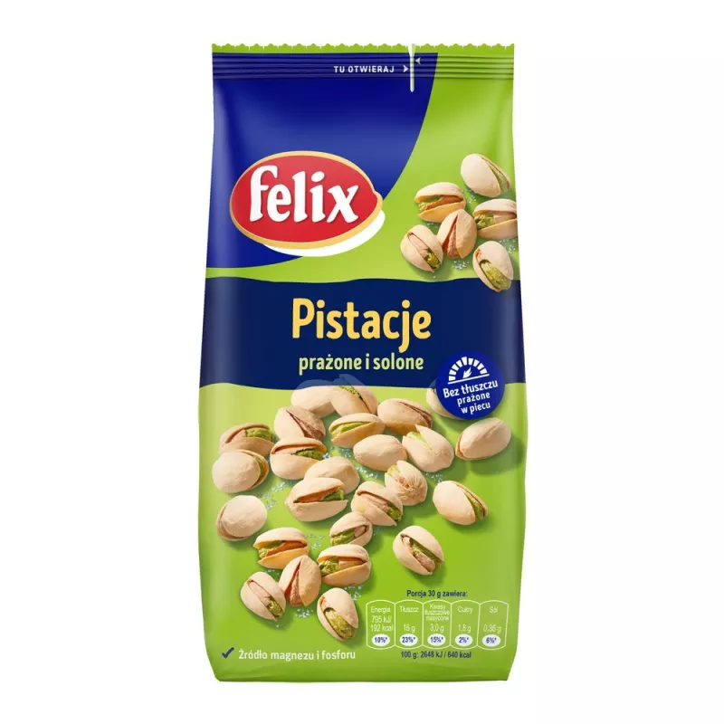 Felix Pistacje prażone i solone 380 g