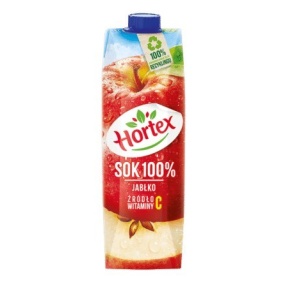 Hortex Sok Jabłkowy 100% 1l. x 6 sztuk