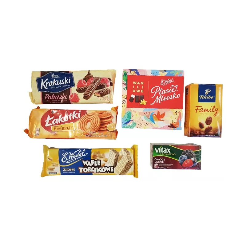 PACZKA ŚWIĄTECZNA ZESTAW PREZENTOWY Z KAWĄ nr 7