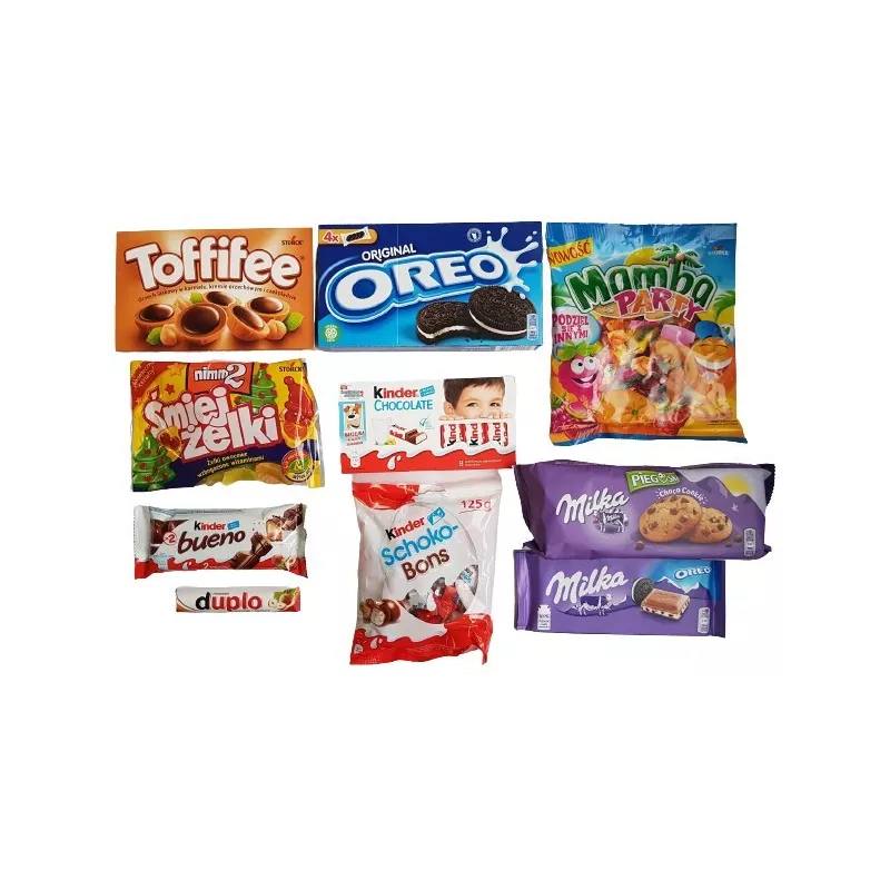 PACZKA ŚWIĄTECZNA ZESTAW PREZENTOWY Z KINDER nr 10