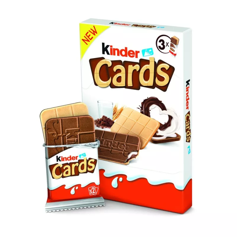KINDER KINDER CARDS 3X25.6G X 18 SZTUK KINDER KINDER CARDS 3X25.6G X 18 SZTUK