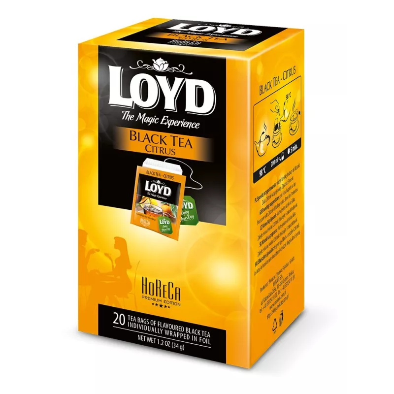 Herbata HORECA LOYD Black Tea Citrus 20 torebek