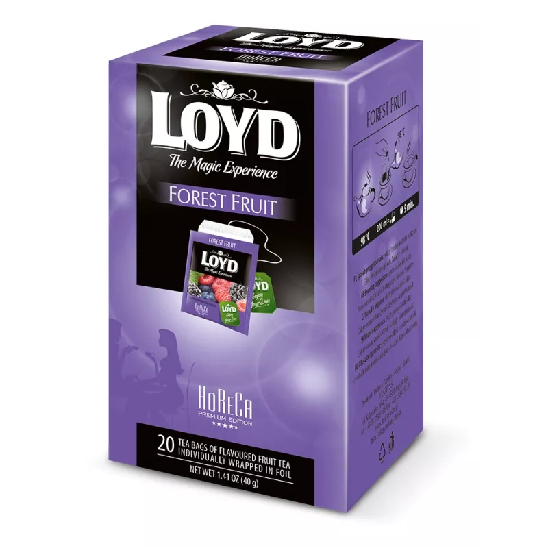 Herbata HORECA LOYD Black Tea Owoce lasu 20 kopert