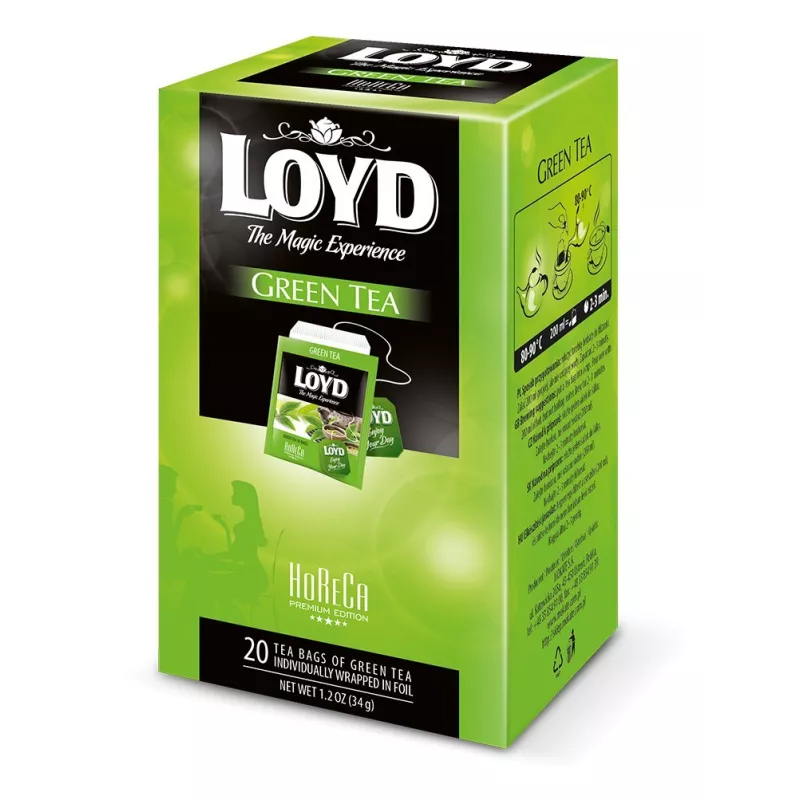 Herbata HORECA LOYD Green tea 20 kopert