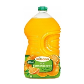 Wosana Sok Pomarańczowy 3l x 3 sztuki