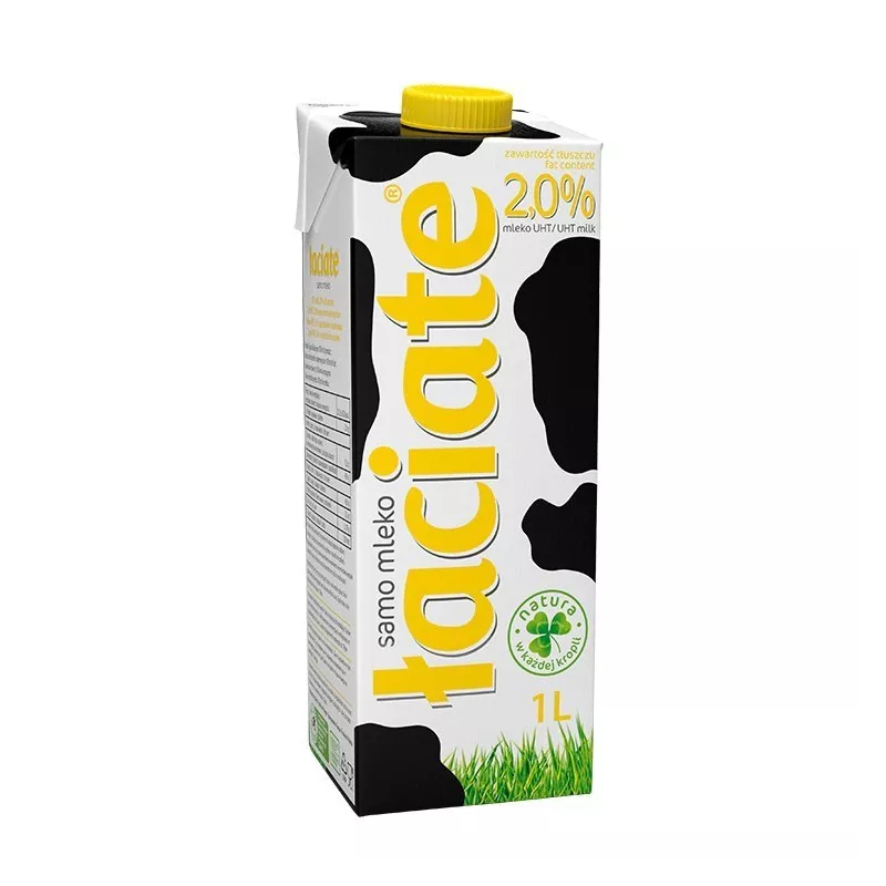Mleko Łaciate 2% 1 litr PALETA 720 SZTUK Mleko Łaciate 2% 1 litr PALETA 720 SZTUK