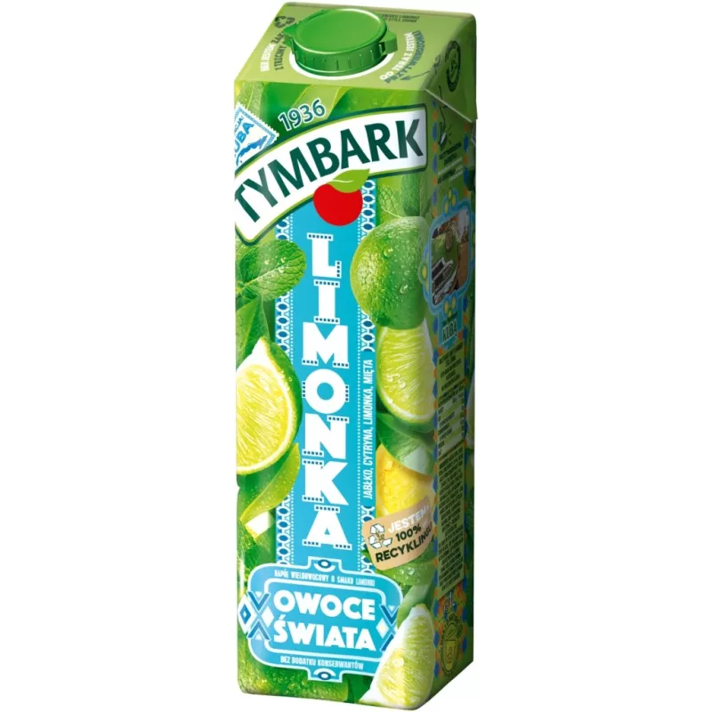 Tymbark Owoce Świata Napój limonka 1 l. x 6 sztuk Tymbark Owoce Świata Napój limonka 1 l. x 6 sztuk
