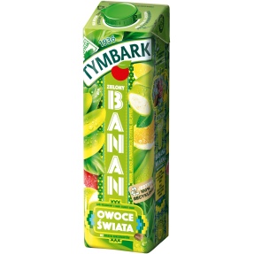 Tymbark Owoce Świata Napój zielony banan 1 l. x 6 sztuk