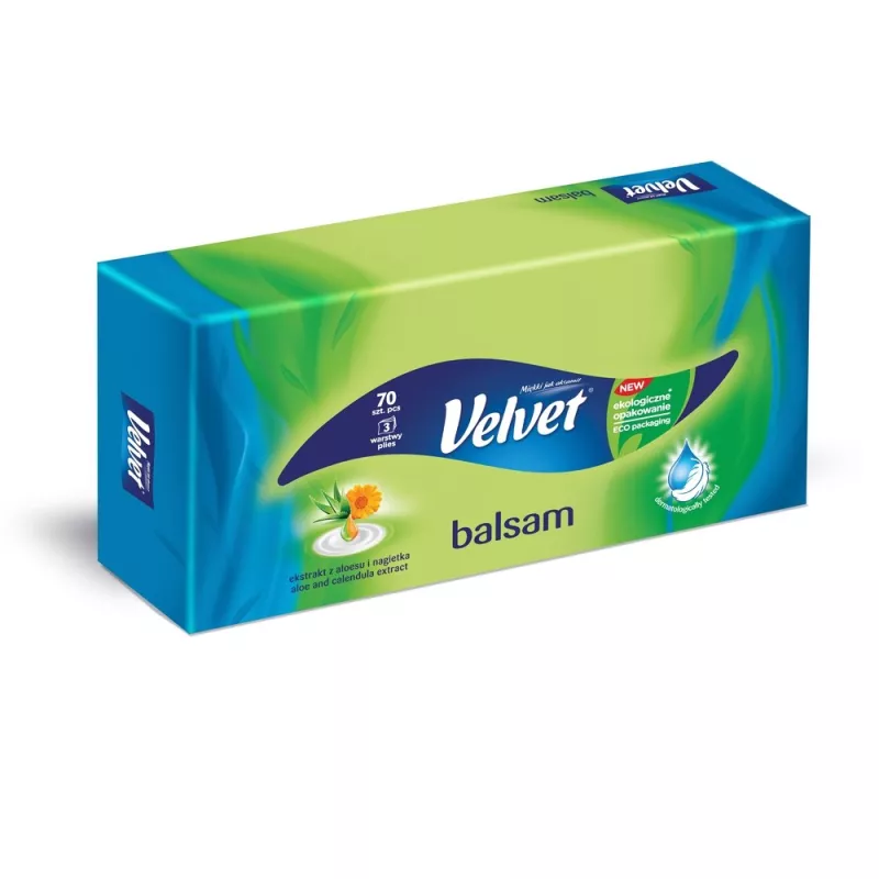 CHUSTECZKI VELVET BALSAM EKSTRAKT 70 sztuk CHUSTECZKI VELVET BALSAM EKSTRAKT 70 sztuk